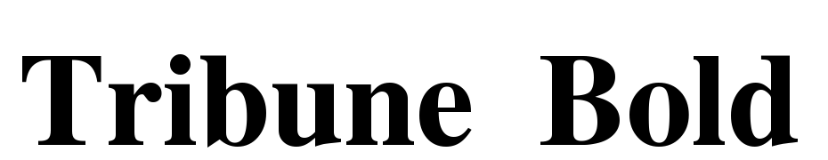 Tribune Bold Font Download Free
